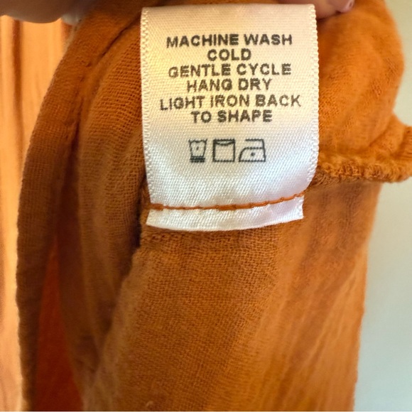 Xirena Rumi Cotton Gauze Tie Midi Dress in Beehive NWT Size Large - Picture 8 of 10